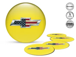 Chevrolet  Adesivo Silicone Logo Decalcomania Ruota Lusso